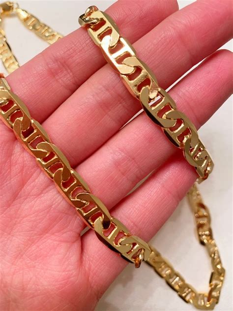 gucci link mens chain|men's Gucci link gold chain.